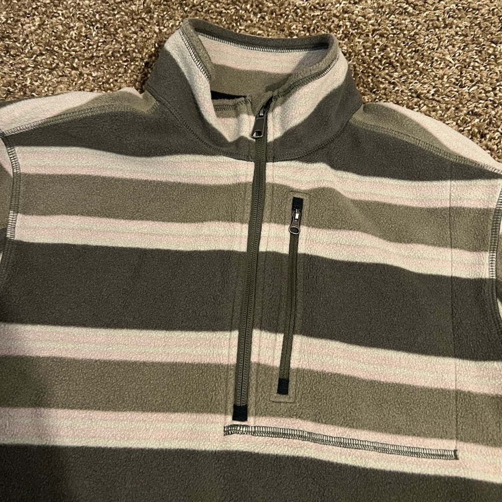 Striped Quarter-Zip Pullover - Picture 4 of 6